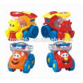 Mini cartoon animais brinquedos de carro de fricção para o bebê mini carro plástico